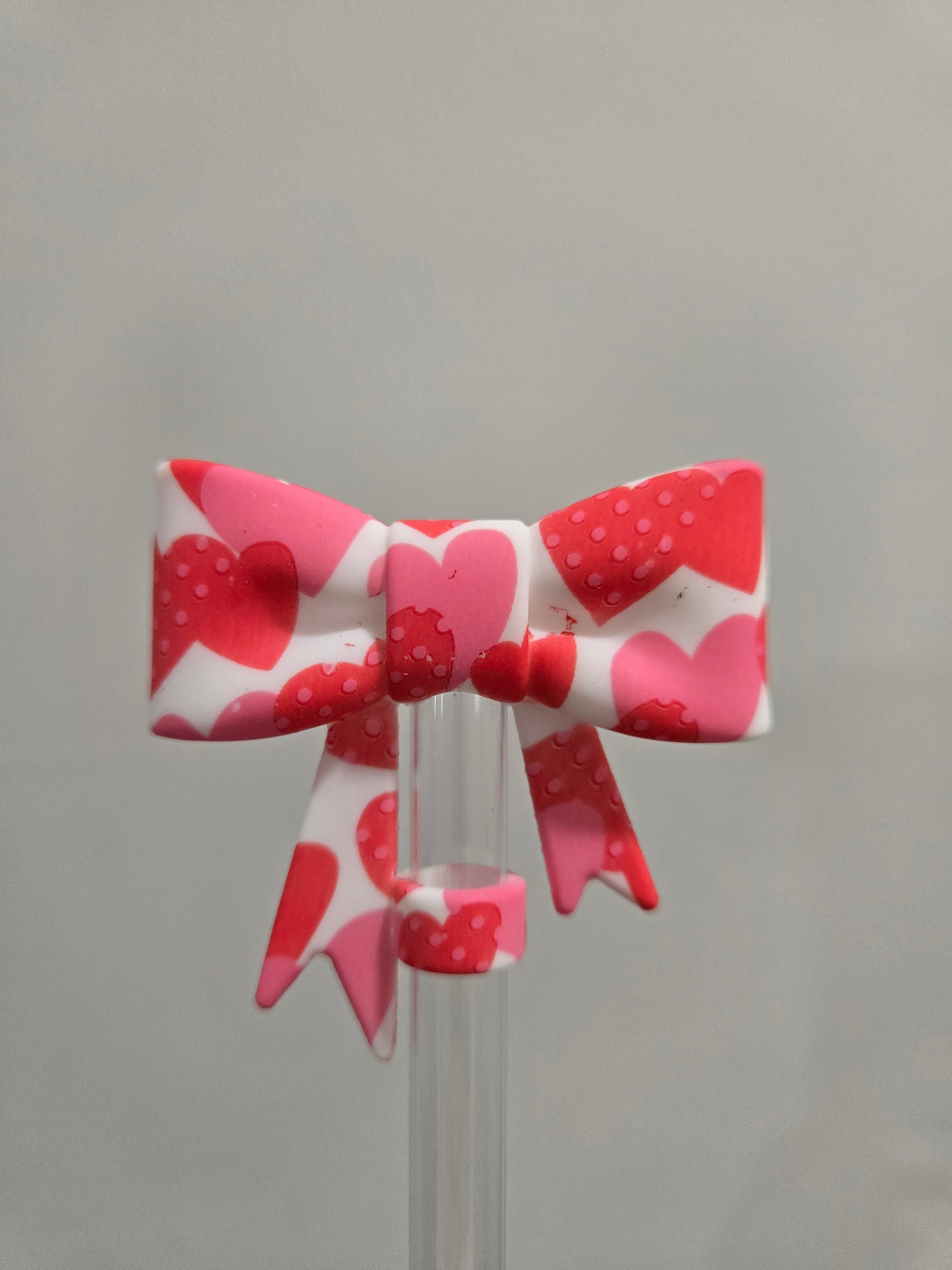 10MM BigValentines Bow Strawtopper
