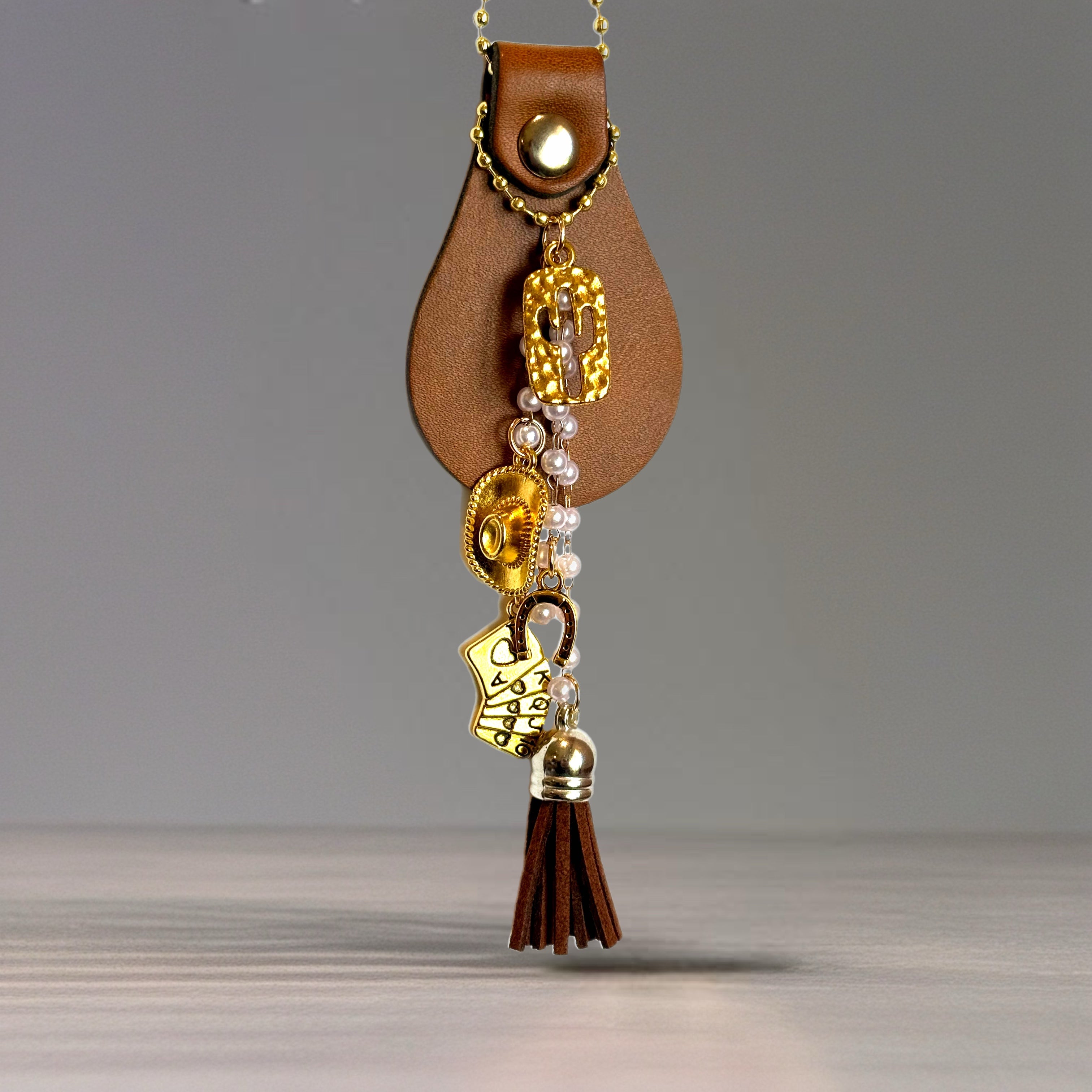 *Limited Edition*  Pearls & Ponies Charm - Tumbler Handle Charm